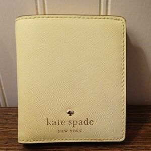 Kate Spade Small Wallet Bifold Zip Coin Pocket, Bill Compartment Compact Wallet